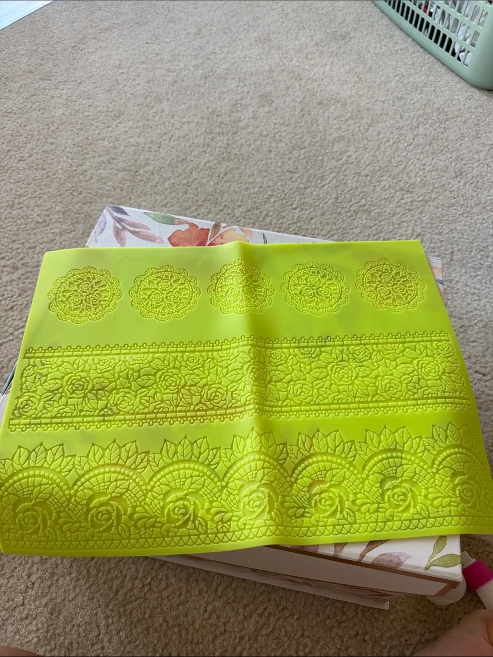 Lace fondant mold 3 different designs